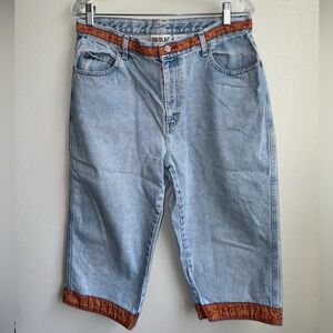 VTG BILL BLASS JEANS Embellished Cropped Size 14